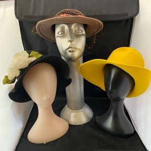3 Vintage Womens Hats